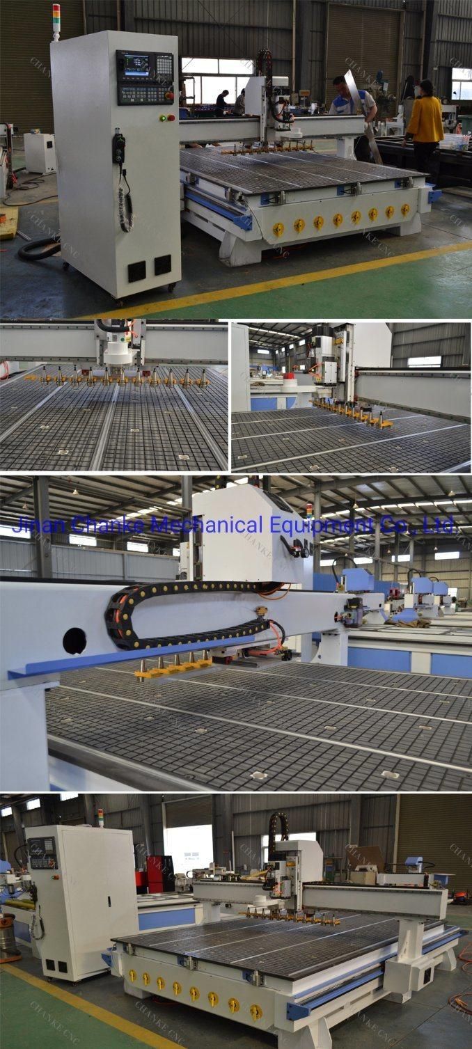 Automatic Liner Tools Changer Magazine Hsd 9kw Atc Spindle CNC Router Machine for Cabinets