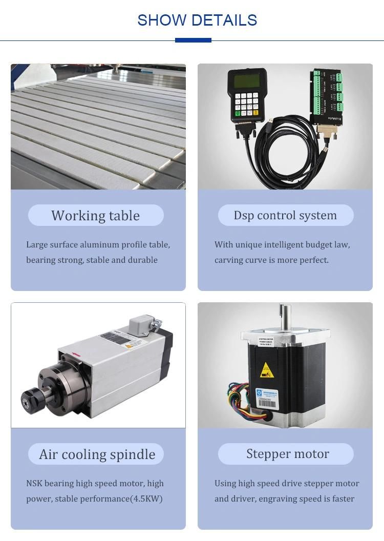 Aluminium Acrylic PVC Metal Working CNC Router Machine with 600*900*160mm Small Table