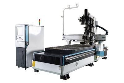 Two Spindle with Drilling Box Atc CNC Router Machine