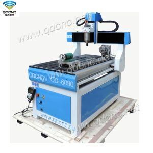 Mini CNC Wood Engraving Machine with Rotary Diameter 100mm Qd-6090r