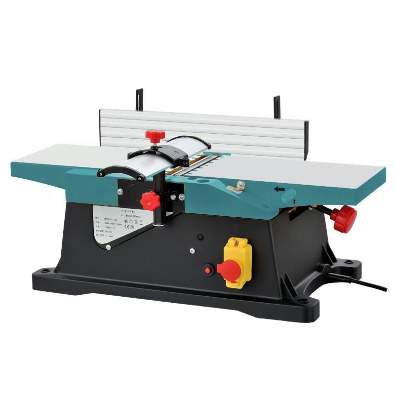 1800W Portable Electric Wood Planer 6" Bench Jointer Planer Thicknesser for Woodworking