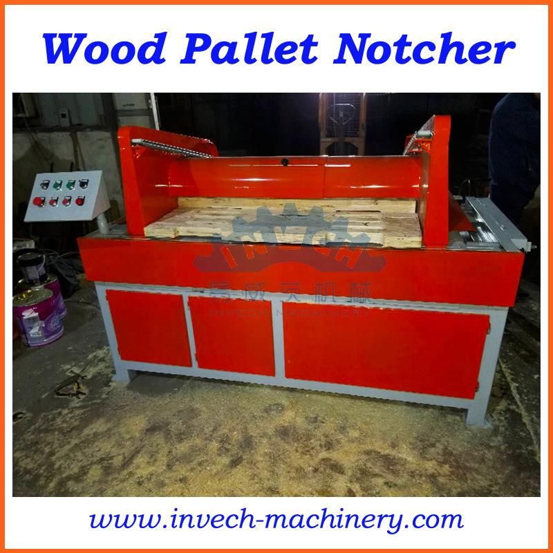 High Precision Automatic Double Head Wood Pallet Notcher Machine