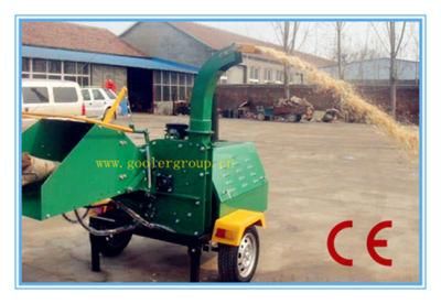 Ce Diesel Engine Wood Chipper Shredder, Two Hydraulic Feeding Rollers, Mobile/ATV Tow