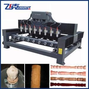4 Axis 8 Spindles CNC Wood Engraving Machine