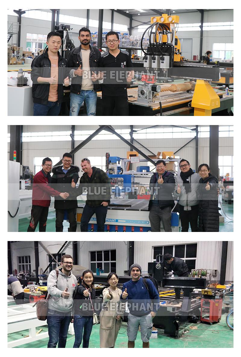 1325 Pneumatic System 3 Spindle Multi Spindle CNC Router 3D CNC Wood Carving Machine with Atc Function