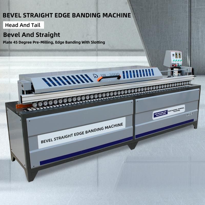 Dw3000 45 Degree Bevel Edge Banding Machine PVC Edge Banding
