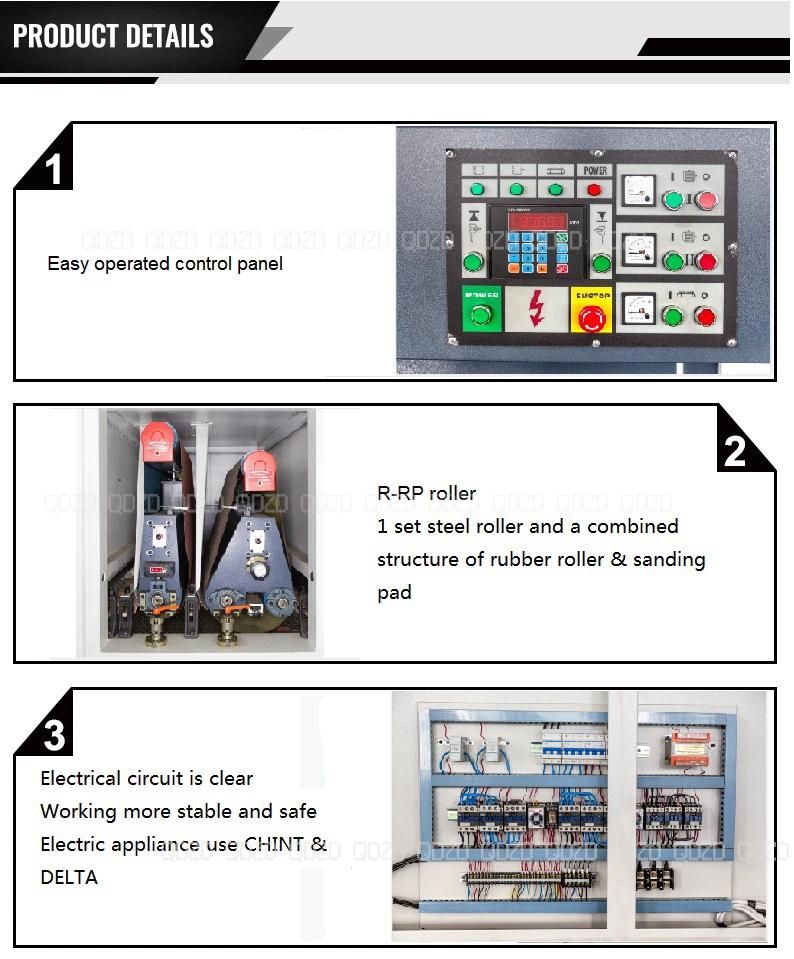 China Automatic Wide Belt Sanding Machine for Woodworking