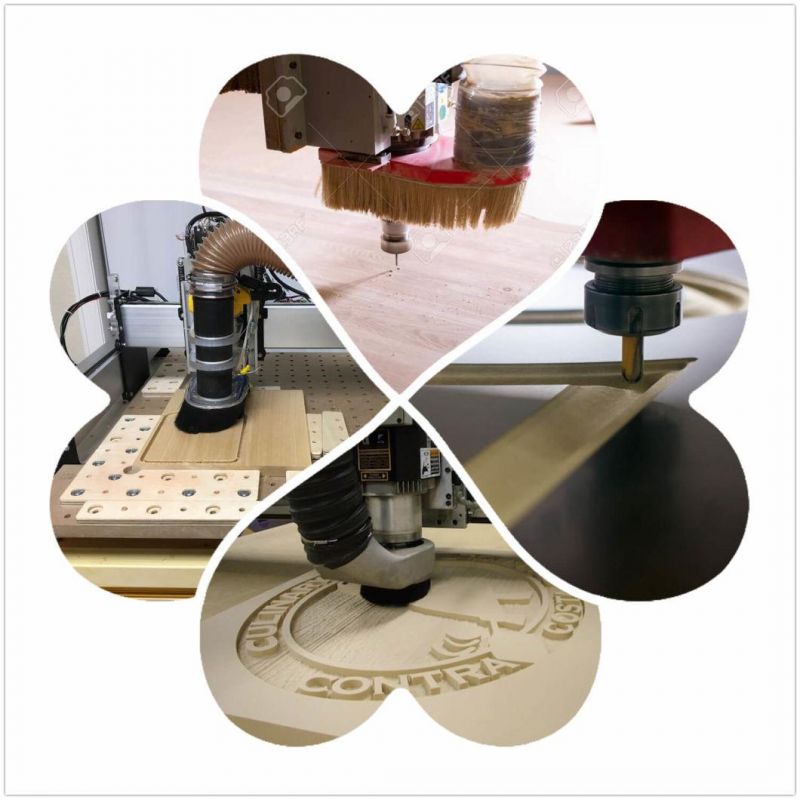 M200 Woodworking CNC Machine Approved with ISO9001 High-Power Air-Cooling Spindle 5 Positioning Cylinders for Decoration Industry