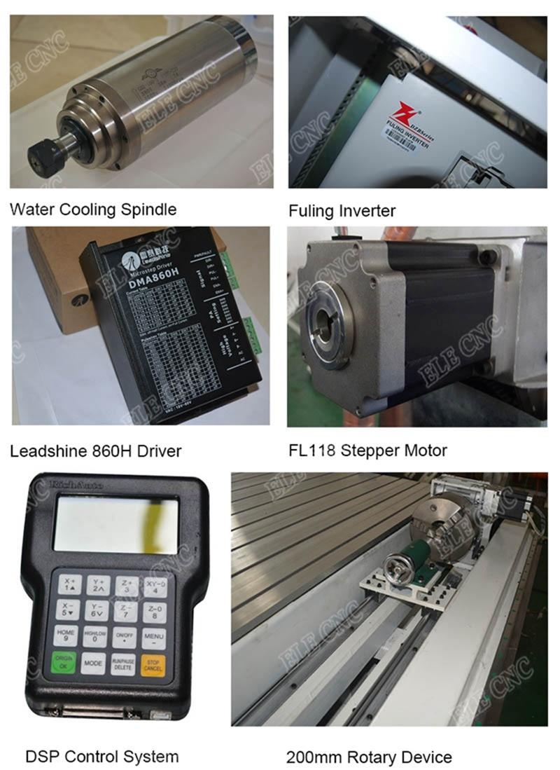 Multi-Heads CNC Router, 4 Axis CNC Miling Machine for Wood Panel, Door Making