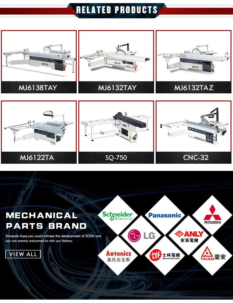 Mj6132taz Automatic China Precision Sliding Table Saw Panel Saw for Woodworking