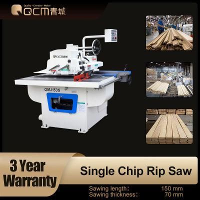 QMJ153S Woodworking Machinery Straight Line Rip Saw Wood Cutting Machine