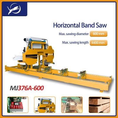 Woodworking Machinery MJ376A-600 Horizontal Band Saw Made in China Wood Horizontal Band Saw Lumber Mill