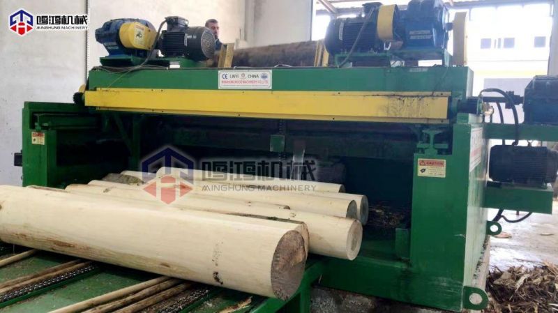 Wood Log Debarker Cutting Machine