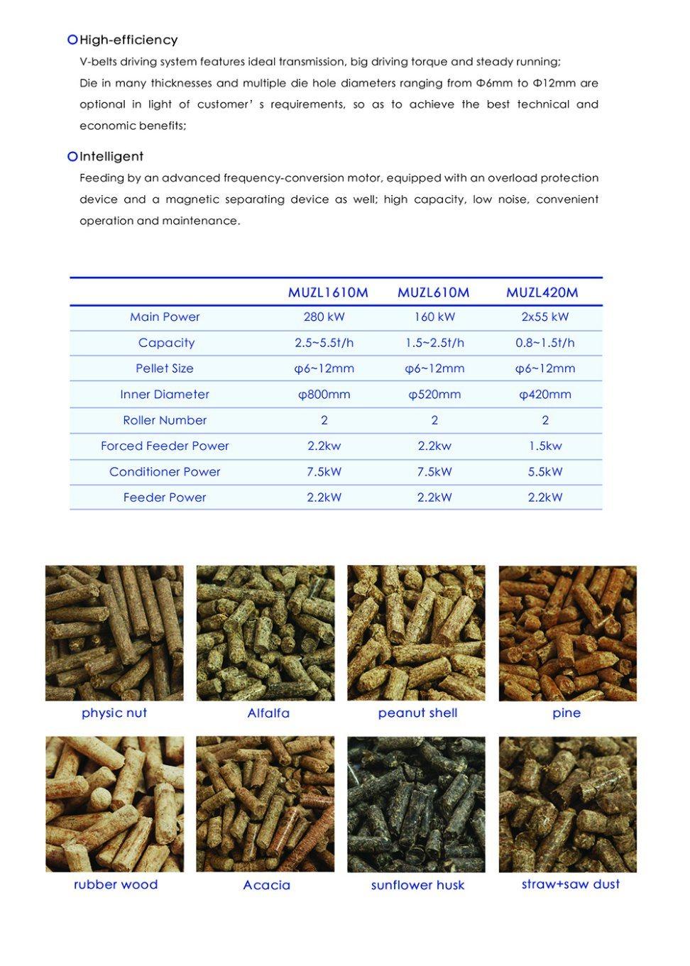 Wood Pellet Machine with High Quantity Ring Die From China