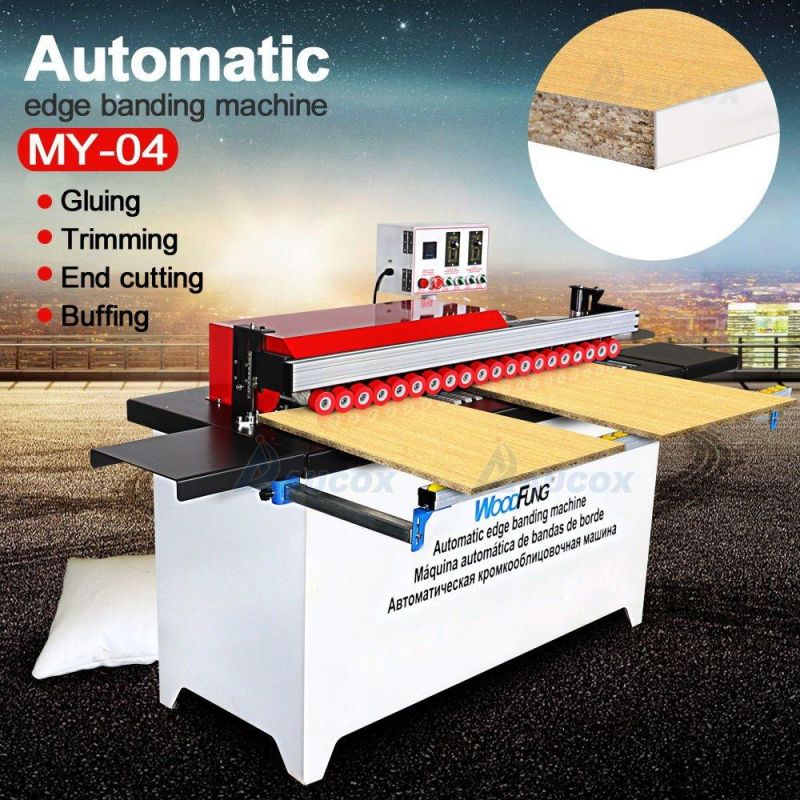 Best Mini Portable Automatic Plywood Bander Edge Banding Machine My04 for Plywood PVC Wood Small Shops