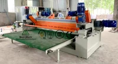 Plywood Log Core Veneer 4FT CNC Spindleless Peeling Machine