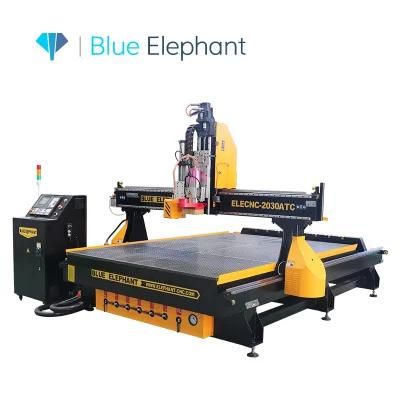 China Popular Large Size CNC Router Machine with Italy Hsd Air Cooling Spindle for Sale