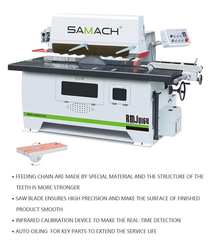 Longitudinal Sawing Machine Bottom Single Rip Saw