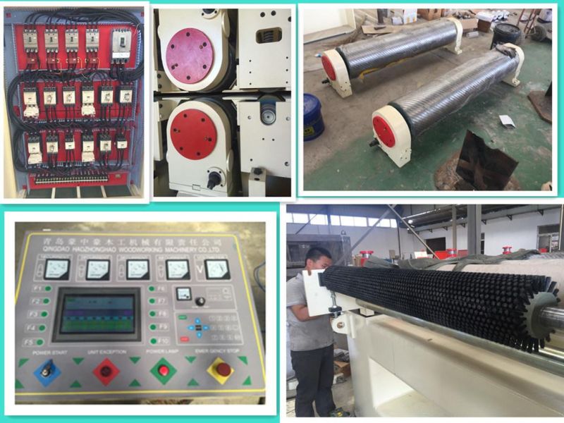 Woodworking Machinery Plywood Partical Board Solid Wood Panel Double Sides Calibrating Wide Belt Sanding Machine