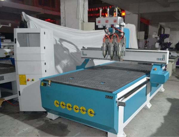 1325 5.5kw Vacuum Table Pneumatic Multi Heads Woodworking CNC Router Machine