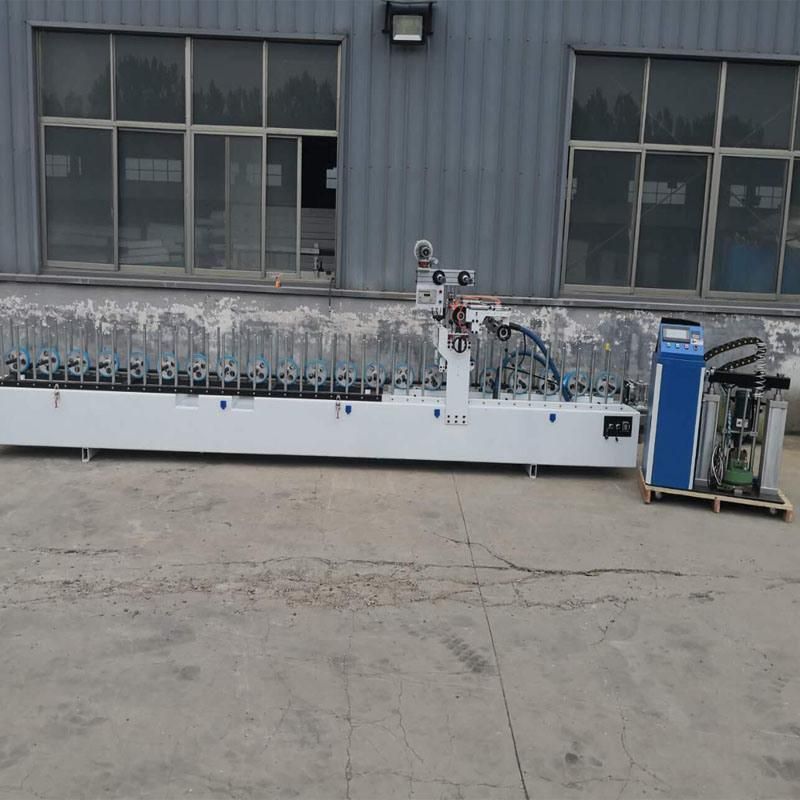Bxw350c Adjusting Width Hot Melt Glue Laminating Profile Wrapping Machine