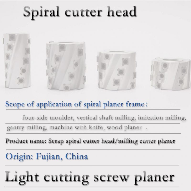 Reliable Wood Helical Planer Standard Size Knife Spiral Cutter Head