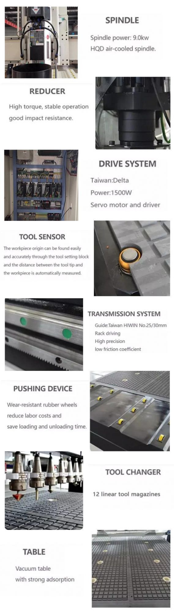 Auto Tool Changing CNC Router Atc Wood Engraving Machine