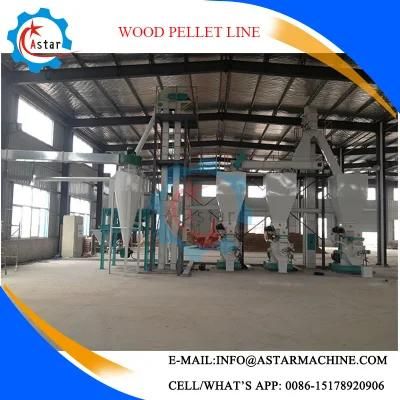 Hot Sale in Europe 0.5-10t/H Wood Pellet Line Wood Pellet Plant Wood Sawdust Pelleting Machine