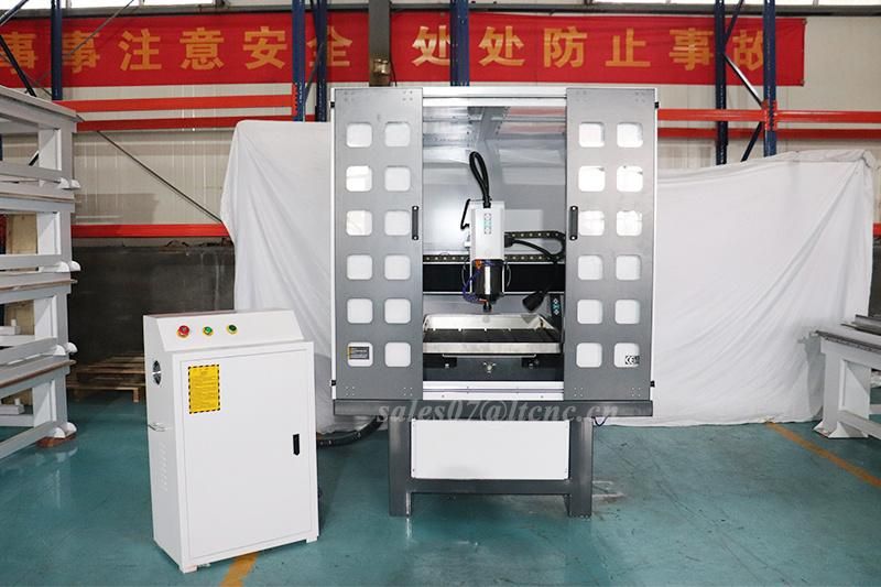 Hot Sale Heavry Cart-Iron Table Move 4040 6060 6090 1212 Full Coverd Closed Mold Metal Engraving Milling Mini CNC Router for Aluminium Copper Alloy Wood