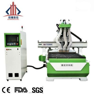 3D Multi Head CNC Wood Cutting and Drilling Machine