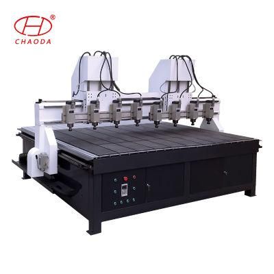 Multi Spindle Wood Carving Machine for panel Wood Carving