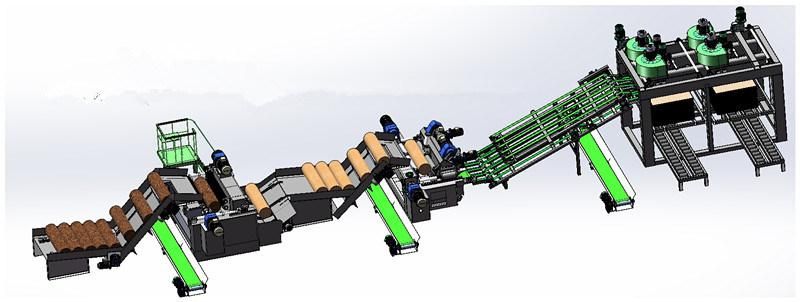 4feet Hydraulic Wood Log Rounding Debarker Machine with Waste Chipper