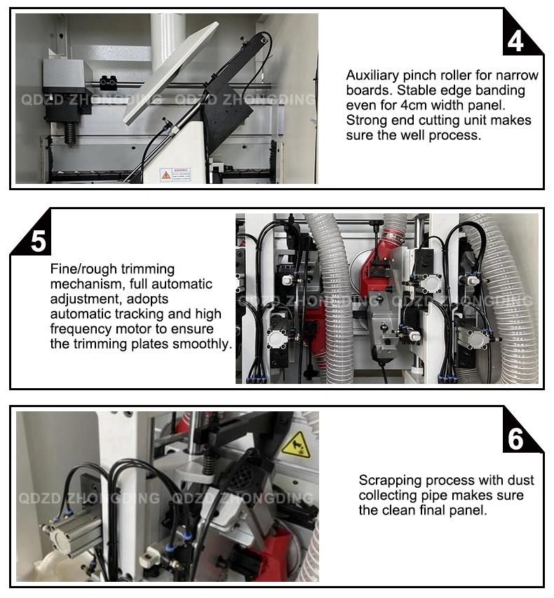 Automatic Edge Banding Machine for PVC Edge for MDF Board