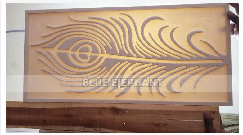 4 Axis China CNC Router with Air Cooling Spindle Ele1325 Cutting Machine with Vacuum System From Blue Elephant