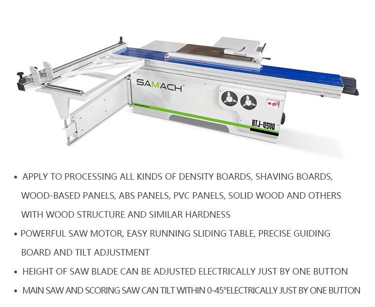 Precision Wood Working Sliding Table Panel Saw