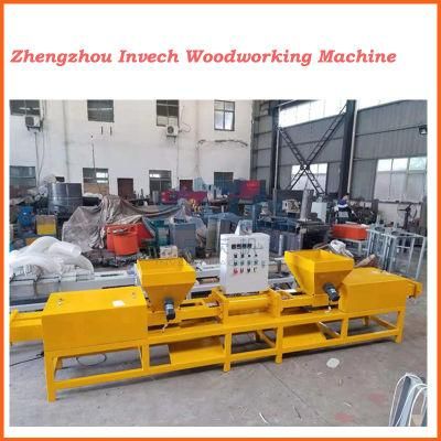 Wood Sawdust Pallet Feet Block Moulded Machine