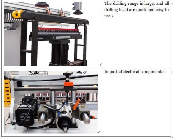 Woodworking Automatic Multiple Spindle- Rows Line Multi Head Spindle Drilling Machine