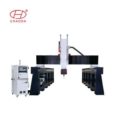Hot Selling 5 Axis CNC Router Machine with Rotary Axis for 3D Molding Making