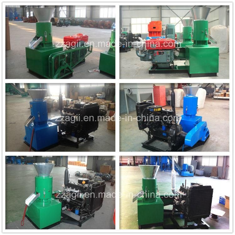 Outdoor Use Mobile Diesel Wood Pellet Granulating Machine with Ce