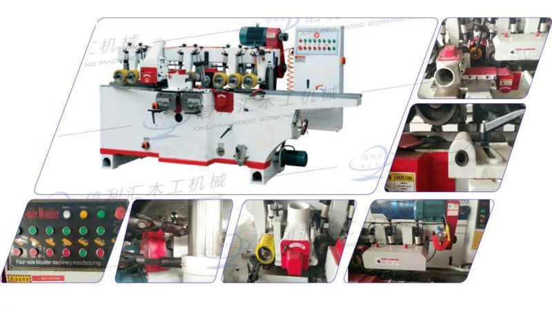 Woodworking Four Side Planer and Moulding Machine / Planer Thicknesser Wood Door Machine Four Side Planer with Molder Head (Optional)