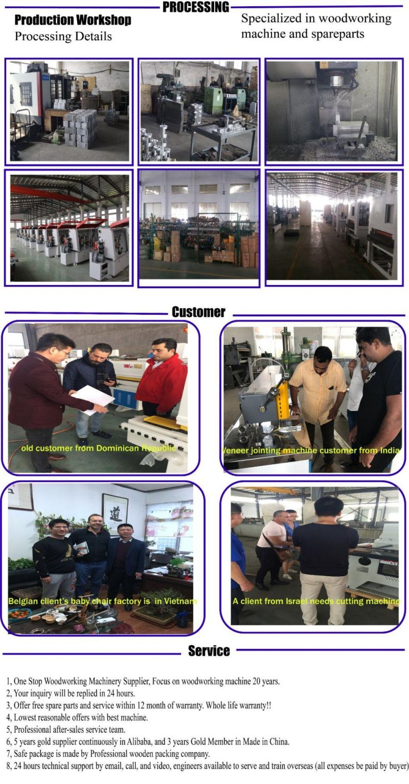 Manual/ Semi-Auto/CNC Automatic Copying Edge Banding Machine Mfz450DJ Automatic PVC Edge Bander for MDF/Plywood/ Acrylic Board