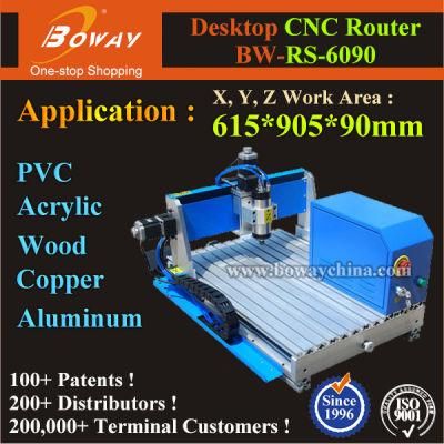 Boway PVC Acrylic PCB Soft Metal Aluminum Copper Wood Woodworking CNC Routing Milling