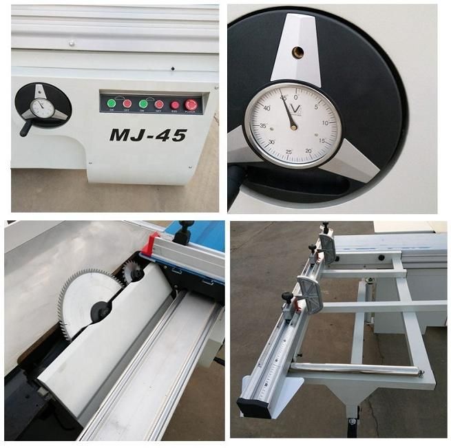 Fast Speed 45/90 Degree Precision Wood Cutting Slide Table Saw Machine