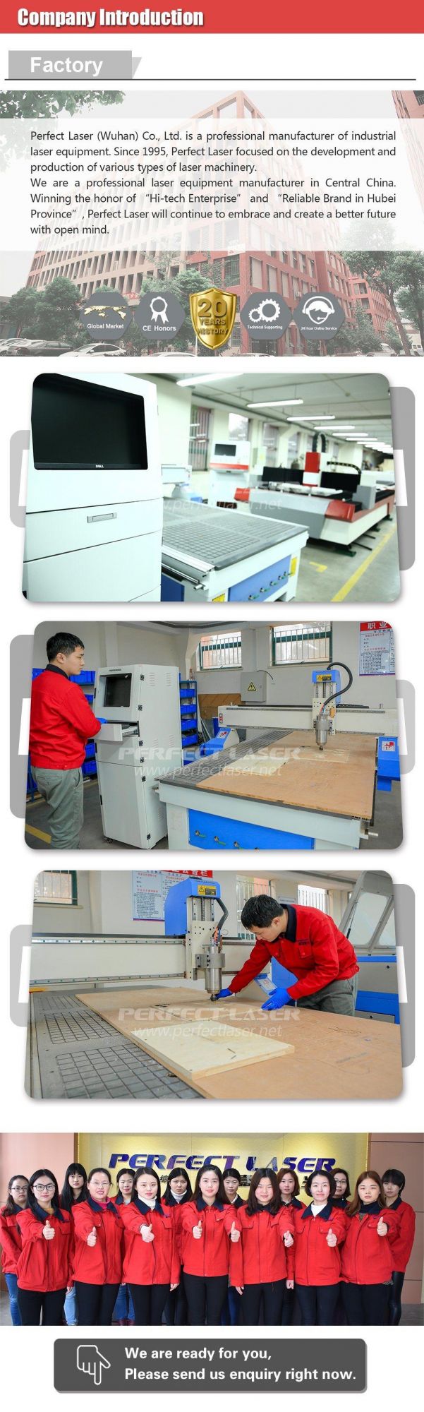 Wood/Acrylic/Plastic CNC Router Machine with Vacuum Absorbing Table