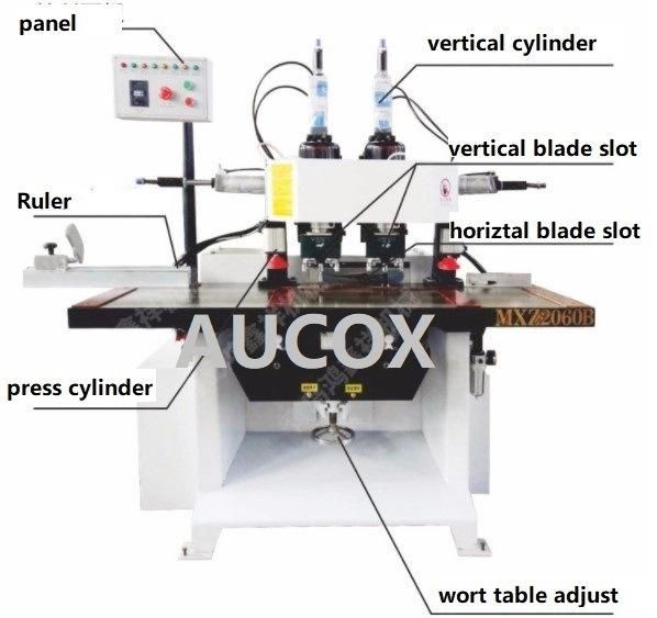 Woodworking Wood Door Lock Hole Drilling Mortiser Machine with Double Head