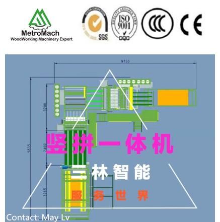 Automatic Wood Veneer Vertical and Horizontal Together Composer Machine for Making Plywood