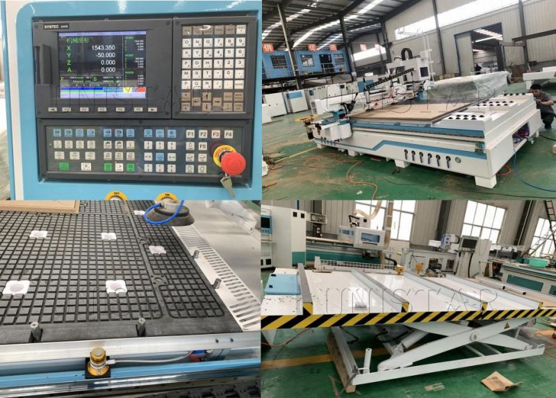Automatic Feeding Loading and Unloading Atc CNC Router Furniture for Panel Furniture