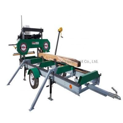 Wood Log Band Saw Machine Portable Horizontal Sawmill