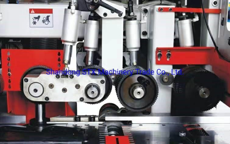 High Precision 4 Side Moulder with Horizontal Saw Blade Machine