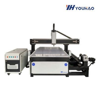 Safe and Easy to Operate Woodworking Machine 4 Axis Side Rotary CNC Router